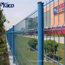 Heavy duty galvanized curved welded mesh pvc fence, wire mesh fence fasteners